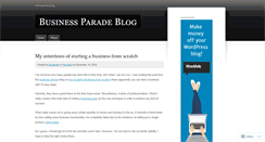 Desktop Screenshot of bizparade.wordpress.com