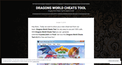 Desktop Screenshot of dragonsworldcheatstool.wordpress.com