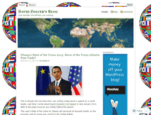 Tablet Screenshot of davidzolcer.wordpress.com
