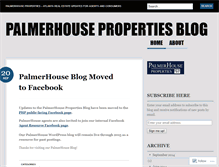 Tablet Screenshot of palmerhouseproperties.wordpress.com