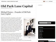 Tablet Screenshot of oldparklanecapital.wordpress.com