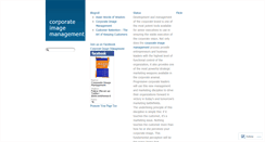 Desktop Screenshot of corporateimagemanagement.wordpress.com