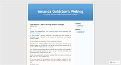 Desktop Screenshot of amandagoldston36.wordpress.com