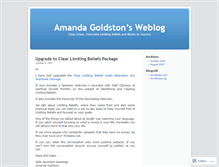 Tablet Screenshot of amandagoldston36.wordpress.com