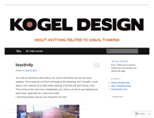 Tablet Screenshot of kogeldesign.wordpress.com