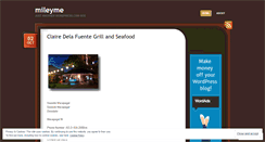 Desktop Screenshot of mileyme.wordpress.com