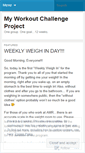 Mobile Screenshot of myworkoutchallengegroup.wordpress.com