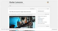 Desktop Screenshot of guitarlessonsinphoenix.wordpress.com