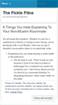 Mobile Screenshot of ficklefitna.wordpress.com