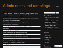 Tablet Screenshot of adminramblings.wordpress.com
