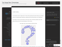 Tablet Screenshot of dasoapboxchronicles.wordpress.com