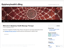 Tablet Screenshot of epiphanyhealth.wordpress.com