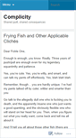 Mobile Screenshot of complicity.wordpress.com