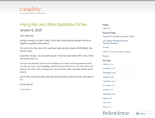 Tablet Screenshot of complicity.wordpress.com