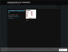 Tablet Screenshot of grabadoresdegranada.wordpress.com