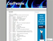 Tablet Screenshot of coolpeopleirc.wordpress.com