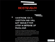 Tablet Screenshot of bigsteve634.wordpress.com