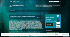Desktop Screenshot of mantesistemas.wordpress.com