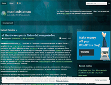 Tablet Screenshot of mantesistemas.wordpress.com