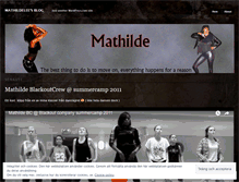 Tablet Screenshot of mathildelee.wordpress.com