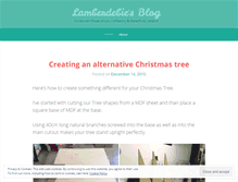 Tablet Screenshot of lamberdebieflowers.wordpress.com