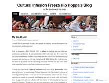 Tablet Screenshot of culturalinfusionfreezahiphop.wordpress.com