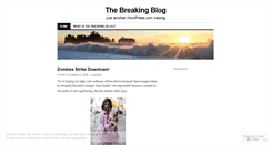 Desktop Screenshot of breakingblog.wordpress.com