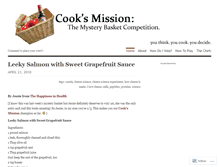 Tablet Screenshot of cooksmission.wordpress.com