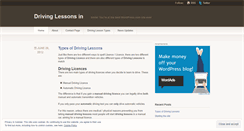 Desktop Screenshot of drivinglessonsin.wordpress.com