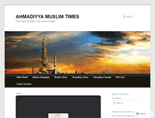Tablet Screenshot of ahmadiyyamuslimtimes.wordpress.com