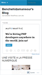 Mobile Screenshot of benchehidamansour.wordpress.com