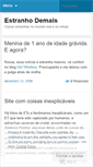 Mobile Screenshot of estranhodemais.wordpress.com