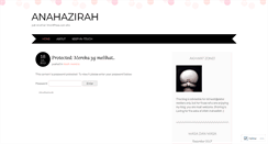 Desktop Screenshot of anahazirah.wordpress.com