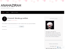 Tablet Screenshot of anahazirah.wordpress.com