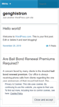 Mobile Screenshot of genghistron.wordpress.com