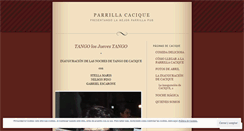 Desktop Screenshot of parrillacacique.wordpress.com