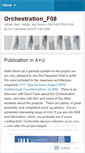 Mobile Screenshot of orchestrationf08.wordpress.com