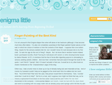 Tablet Screenshot of enigmalittle.wordpress.com