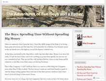 Tablet Screenshot of fathertwosons.wordpress.com