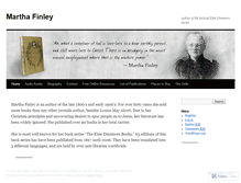 Tablet Screenshot of marthafinley.wordpress.com