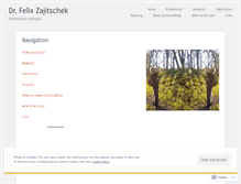Tablet Screenshot of felixzajitschek.wordpress.com