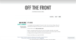 Desktop Screenshot of offthefrontftw.wordpress.com