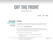 Tablet Screenshot of offthefrontftw.wordpress.com