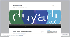 Desktop Screenshot of duyarliozu.wordpress.com