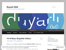 Tablet Screenshot of duyarliozu.wordpress.com