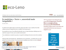 Tablet Screenshot of ecoleno.wordpress.com