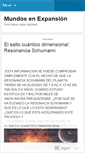 Mobile Screenshot of mundosenexpansion.wordpress.com