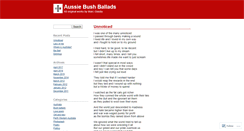 Desktop Screenshot of bushballads.wordpress.com