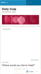 Mobile Screenshot of dailygulp.wordpress.com