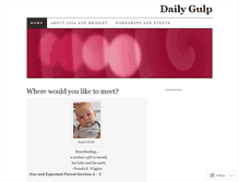 Tablet Screenshot of dailygulp.wordpress.com